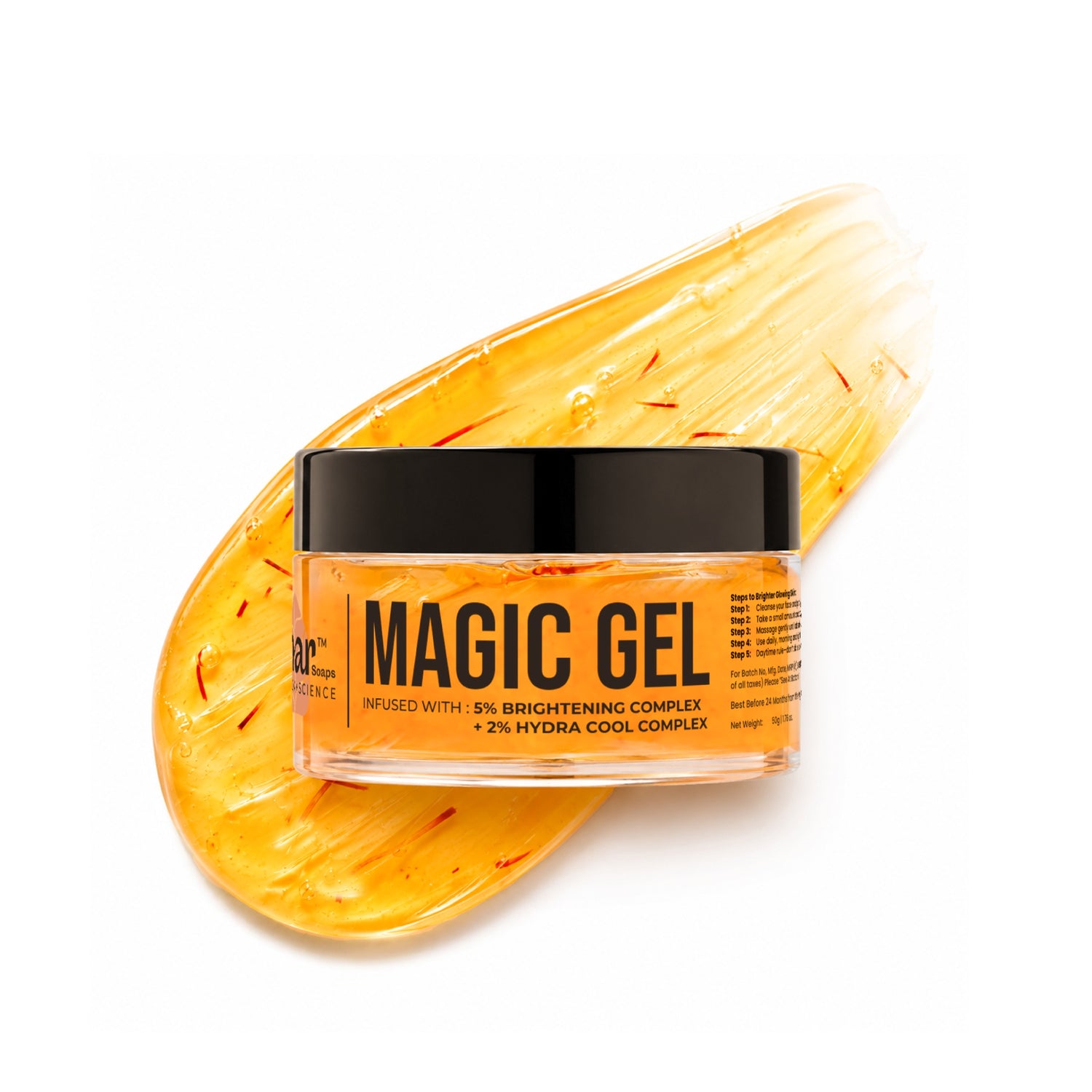 Ghar Soaps Magic Gel | For Skin Brightening | With Arbutin, Niacinamide & Saffron | For all skin types 50gm - 1