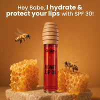 Ghar Soaps Honey Lip Oil SPF 30 PA+ | Hydrating, Non-Sticky Gloss with Honey & Vitamin E (Kiss Me Babe) 10ml - 2