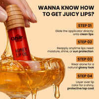 Ghar Soaps Honey Lip Oil SPF 30 PA+ | Hydrating, Non-Sticky Gloss with Honey & Vitamin E (Kiss Me Babe) 10ml - 7