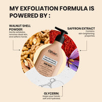 Ghar Soaps Gentle Exfoliating Hand Wash | For 99.9% germ protection and soft hands | With Glycerin, Walnut Shell Powder, and Saffron | For all skin types 200ml - 3