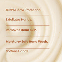 Ghar Soaps Gentle Exfoliating Hand Wash | For 99.9% germ protection and soft hands | With Glycerin, Walnut Shell Powder, and Saffron | For all skin types 200ml - 5