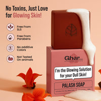 Ghar Soaps Palash Soap for Soft, Smooth, Glowing Skin 100gm - 5