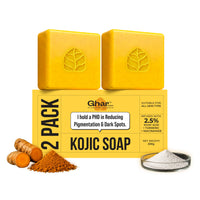 Ghar Soaps Kojic Acid Soap for pigmentation and dark spots reduction (100g each) - 1