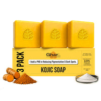 Ghar Soaps Kojic Acid Soap for pigmentation and dark spots reduction (100g each) - 8