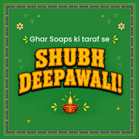 Ghar Soaps Bada Glow Patakha Kit | Diwali Gift Box | Magic Soap, Face Wash, Cream & Body Lotion | With Room Freshener, Chocolates & Seed Greeting Card 200gm - 8