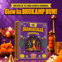Ghar Soaps Dhamakedaar Glow Patakha Kit | Diwali Gift Box | Magic Soap, Face Wash, Cream, Sunscreen & Magic Oil | With Body Lotion, Room Freshener & Chocolates 250gm - 6