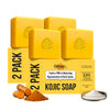 Ghar Soaps Kojic Acid Soap with Niacinamide for Pigmentation & Dark Spot (100g x 4 Pack) 400 gm - 1