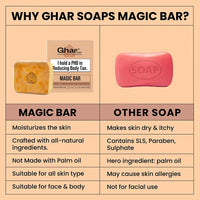 Ghar Soaps Sandalwood & Saffron Magic Bar For Skin Brightening & Glowing Skin (100g x 9 Pack) 900 gm - 7