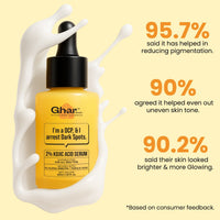 Ghar Soaps kojic acid serum infused with 1% alpha arbutin to reduce pigmentation