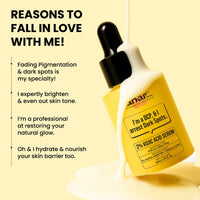 Ghar Soaps kojic acid serum infused with 1% alpha arbutin to reduce pigmentation