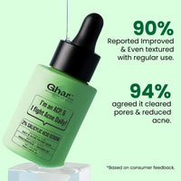Ghar Soaps Salicylic Acid Serum 2X + Eraser 2X Formula | Acne & Pimple Eliminator | Deep Pore Cleanser & Oil