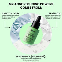 Ghar Soaps Salicylic Acid Serum 2X + Eraser 2X Formula | Acne & Pimple Eliminator | Deep Pore Cleanser & Oil