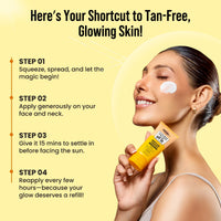 GHAR SOAPS Sunscreen SPF 50 PA++ Magic Glow Sunscreen SPF 50+ UVA/UVB Protection Saffron & Vitamin E 60ml