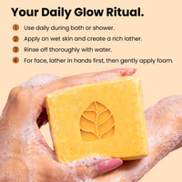 Ghar Soaps Vitamin C Brightening Soap Glow Boosting Bath Bar