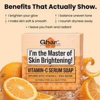 Ghar Soaps Vitamin C Brightening Soap Glow Boosting Bath Bar
