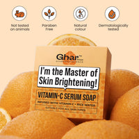 Ghar Soaps Vitamin C Brightening Soap Glow Boosting Bath Bar