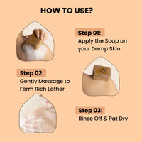 Ghar Soaps Magic Bar Sandal Wood And Saffron for DeTan and Glowing Brightening Skin
