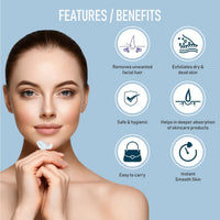 Gynocup Glossy Face Razor for Women Pack of 3