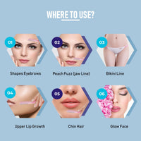 Gynocup Glossy Face Razor for Women Pack of 3