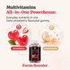 HealthBest Teen Multivitamin Gummies for Boys & Girls (13–19 Years) | Enhances Focus, Energy & Immunity - 30 Strawberry Gummies 30 Gummies - 2