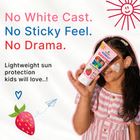 HealthBest Kids Sunscreen SPF 30 PA+++ Strawberry, 100 ml | Boosts Vitamin D Absorption Prevents Tanning - 6