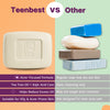 Healthbest Teens Anti-Acne Soap for Oily & Acne-Prone Skin, Deep Cleansing Formula with Kojic Acid & Tea Tree Oil (13–19 Years) (3 x 75g) 225gm - 7