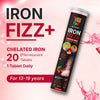 Healthbest Teens Chelated Iron Fizz+ Effervescent Tablets 20 Berry Blast Flavour, No Metallic Taste Gentle on Stomach Vitamin C & Folic Acid 30gm - 7