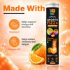 Healthbest Teens Sports Fizz+ Electrolyte Effervescent Tablets with Vitamin C & B12 | Supports Hydration, Energy, Immunity & Focus, No Metallic - 20 Orange Rush Tablets 50gm - 4