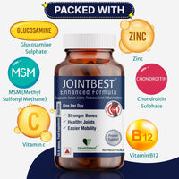 HealthBest Joint Support Supplement Glucosamine Tablets for Joint Strength 60 Tablets