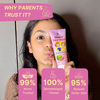 HealthBest Kids Face Wash with Aloe Vera Natural Non-Toxic Watermelon 100ml