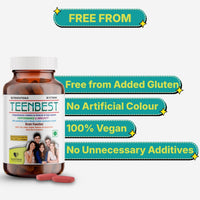 HealthBest Teenbest Multivitamin & Minerals Supplement For Teenagers 60 Tablets