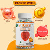 HealthBest VitCbest Vitamin C + Zinc Gummies | Immunity Booster | Antioxidants | Free of Gluten, Soy & Dairy | For Men & Women | 30 Gummies (Orange Flavor)