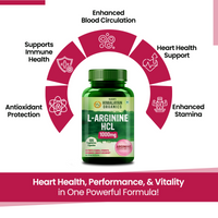 Vlado's Himalayan Organics L-Arginine 1000 mg With Chromium Picolinate Supplement 120 Capsules