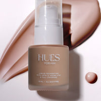 Hues for Him Foundation Deep Espresso 20ml | Full Coverage Lightweight | Oil Control Hydrating Foundation for Men | Natural Finish