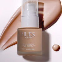 Hues for Him Foundation Natural Glow 20ml | Full Coverage Lightweight | Oil Control Hydrating Foundation for Men | Natural Finish