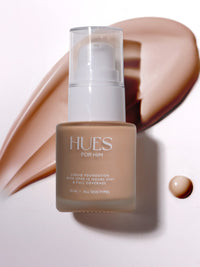 Hues for Him Foundation Natural Glow 20ml | Full Coverage Lightweight | Oil Control Hydrating Foundation for Men | Natural Finish