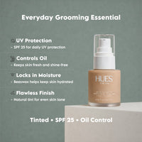 Hues for Him Foundation Natural Glow 20ml | Full Coverage Lightweight | Oil Control Hydrating Foundation for Men | Natural Finish