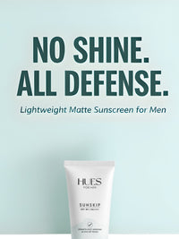 Hues For Him SunSkip Sunscreen SPF 50 PA++++ With Vitamin C, Niacinamide & Hyaluronic Acid for Men