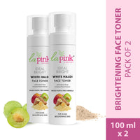 La Pink Ideal Bright Face Toner With White Haldi & Cactus Flower for Brightened Glass Skin Pack of 2