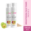 La Pink Ideal Bright Face Toner With White Haldi & Cactus Flower for Brightened Glass Skin Pack of 2