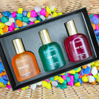 La French Hang Out Look Out & Date Out Gift Set Perfume for men & women 3 x 30 ml