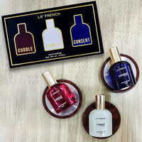 La French Cuddle Comitt & Consent Gift Set Perfume for women 3 x 30 ml