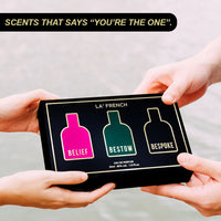 La French Belief Bestow & Bespoke Gift Set Perfume for men 3 x 30 ml