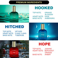 La French Hooked Hitched & Hope Gift Set Perfume for men 3 x 30 ml