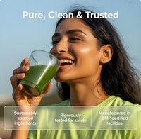 INJA Super Greens |Complete Daily Greens for Men & Women | 40+ Vitamins, Minerals Superfoods, Adaptogens & Antioxidants for Immunity, Energy, Detox, Gut Health
