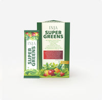 INJA Super Greens |Complete Daily Greens for Men & Women | 40+ Vitamins, Minerals Superfoods, Adaptogens & Antioxidants for Immunity, Energy, Detox, Gut Health