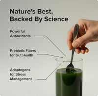 INJA Super Greens |Complete Daily Greens for Men & Women | 40+ Vitamins, Minerals Superfoods, Adaptogens & Antioxidants for Immunity, Energy, Detox, Gut Health