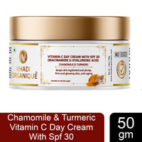 Khadi Organique Vitamin C Day Cream With SPF 30 With Niacinamide & Hyaluronic Acid 50 gm
