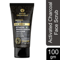 Khadi Organique Activated Bamboo Charcoal Face Scrub 100 gm