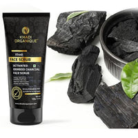Khadi Organique Activated Bamboo Charcoal Face Scrub 100 gm